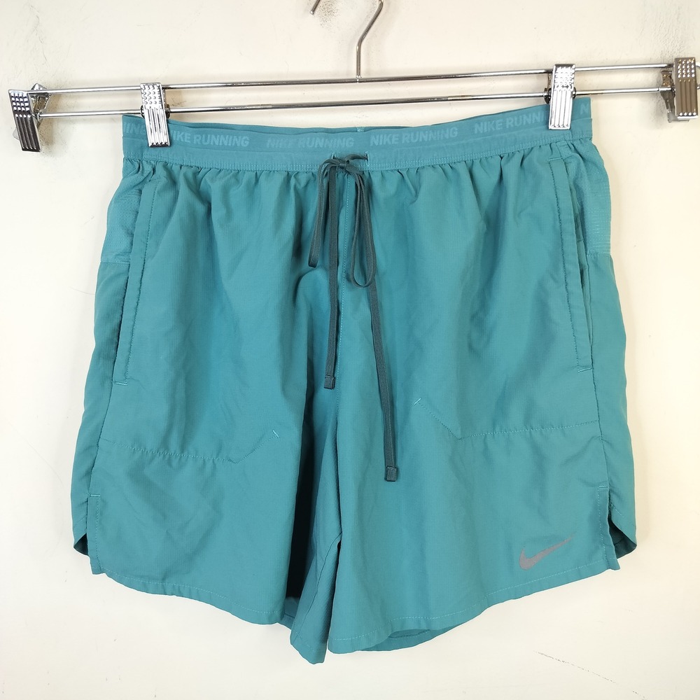 Nike Lined Running Shorts Mens Large 6" Inseam Athletic Teal